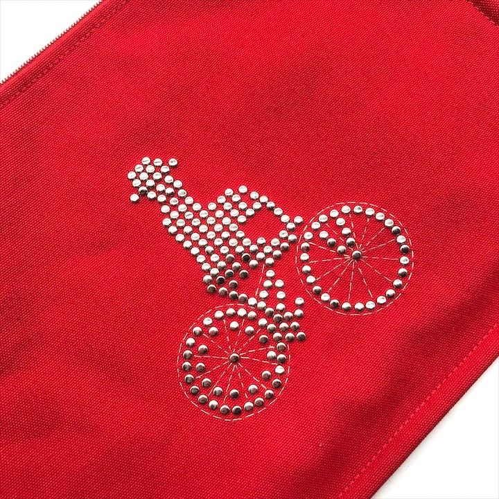 Hermes Velocipedist Bicycle Flat Pouch Red — view 9