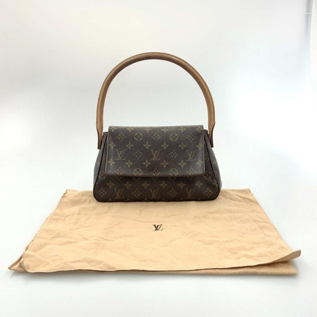 Louis Vuitton Monogram Mini Looping Semi-Shoulder Bag Brown — view 8