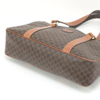 Celine Macadam Pattern Tote Bag Brown — view 7