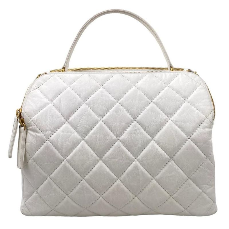 Chanel As3740 Beau Sling Bag Calf Shoulder Random Plate White — view 2