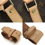 Louis Vuitton Boston Bag Keepall 55 Bandouliere Monogram Nubuck Brown — view 7