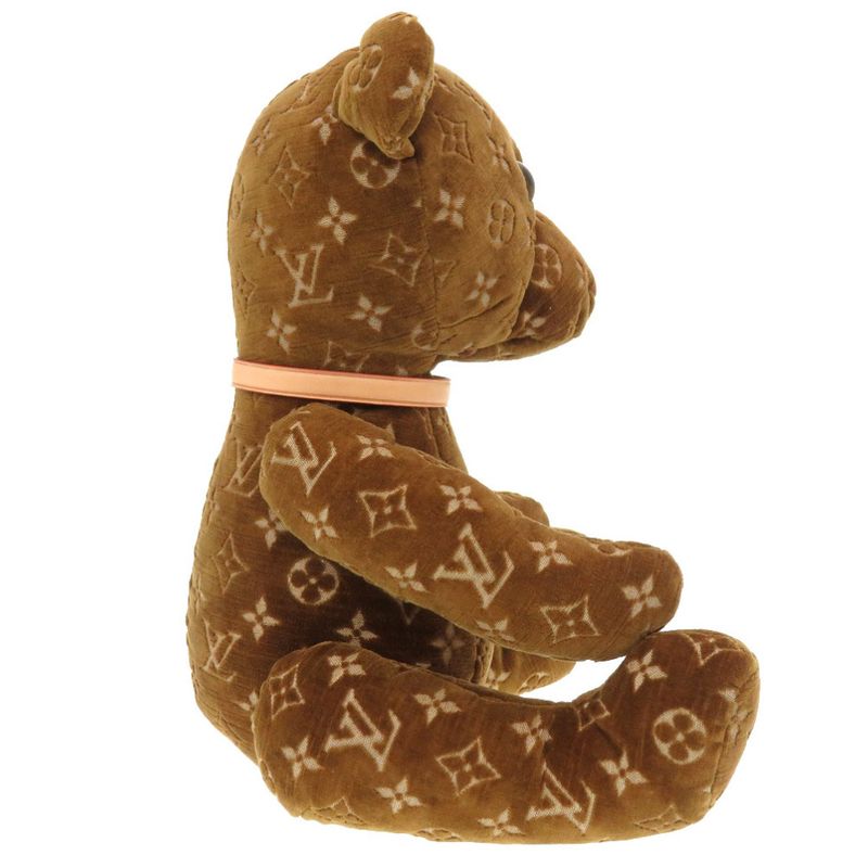 Louis Vuitton Monogram Doudou Teddy Bear Limited Edition 2021 Gi0616 Velour — view 4