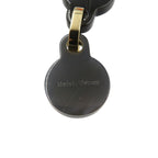 Hermes Fete Vos Joux Earrings Trump Motif Buffalo Horn Metal Black — view 5