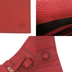 Gucci Leather Red Shoulder Wallet Bag Long 0462 — view 9