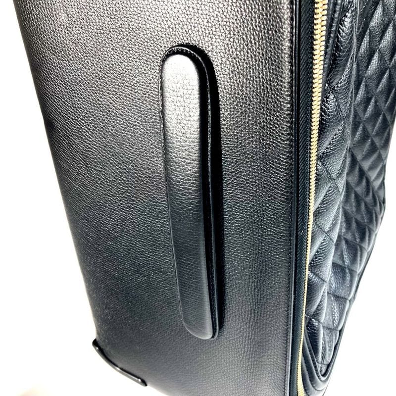 Chanel Carry Bag CC Logo Caviar Leather Black — view 6
