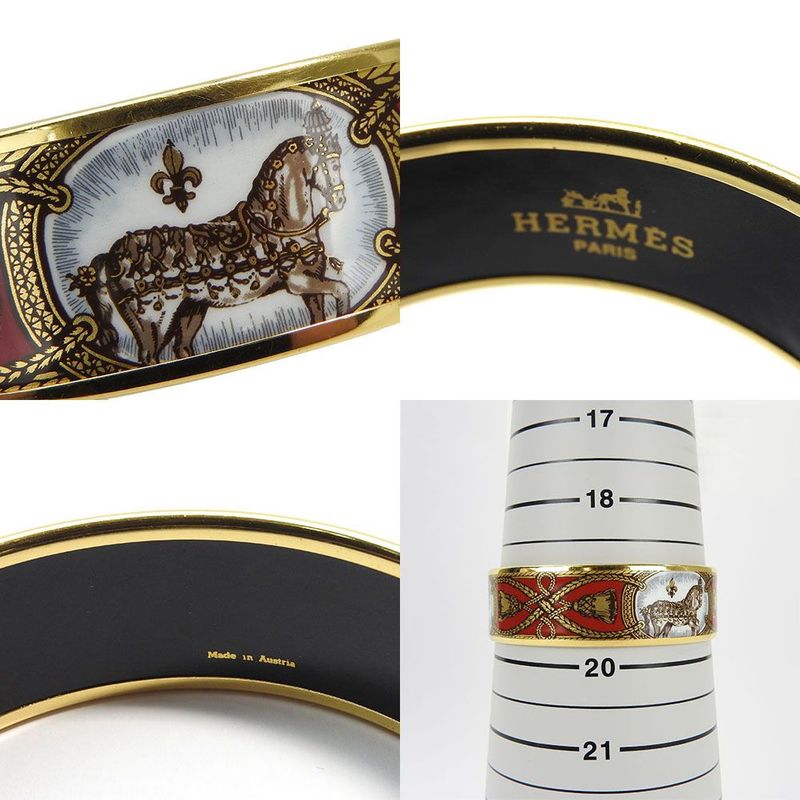 Hermes Emile Bangle Bracelet Accessories Jewelry Small Carriage — view 6
