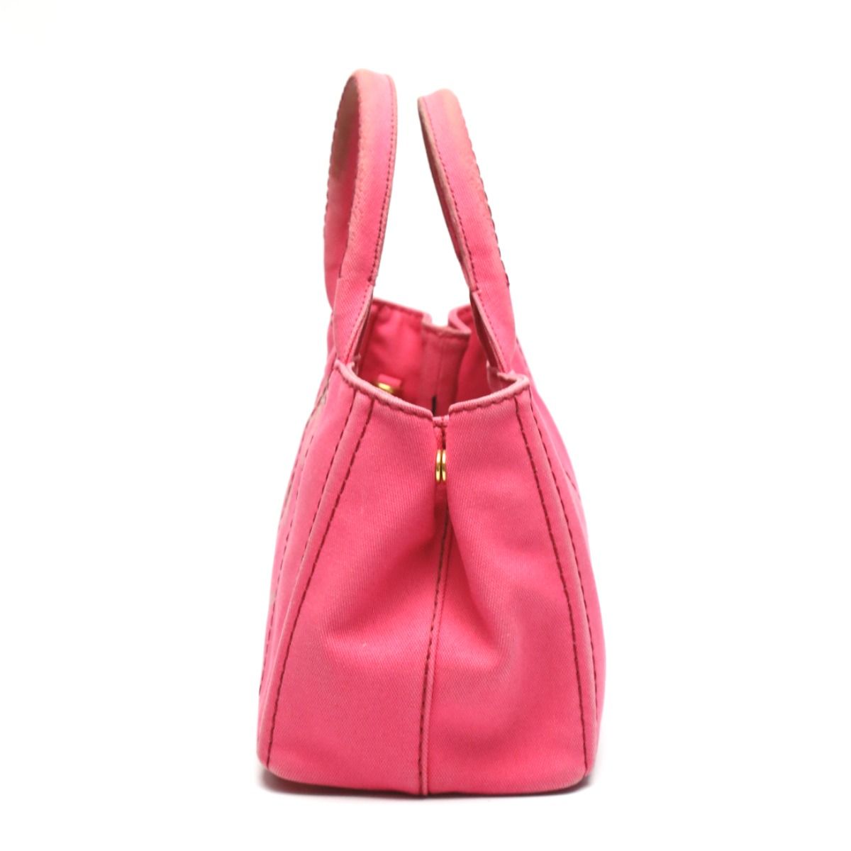 Prada 1 Bg439 Canapa Handbag Mini Tote Bag Pink — view 5