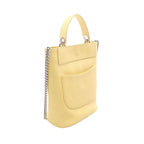 Chanel Shoulder Bag Quilted Bucket Yellow Leather 2-Way — view 2