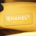 Chanel Shoulder Bag Quilted Bucket Yellow Leather 2-Way — view 4