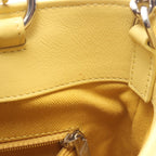 Chanel Shoulder Bag Quilted Bucket Yellow Leather 2-Way — view 6