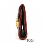Louis Vuitton Portefeuille Amelia Folding Wallet Trifold Brown — view 5