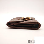 Louis Vuitton Portefeuille Amelia Folding Wallet Trifold Brown — view 8