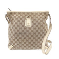 Gucci GG Canvas Abbey Leather Shoulder Bag Crossbody Hand Tote
