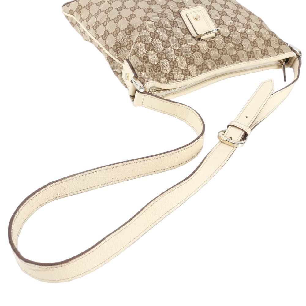 Gucci GG Canvas Abbey Leather Shoulder Bag Crossbody Hand Tote — view 2