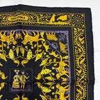 Hermes Scarf Early America Vintage Silk Black — view 3