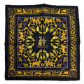Hermes Scarf Early America Vintage Silk Black