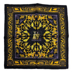 Hermes Scarf Early America Vintage Silk Black