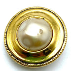 Chanel Earrings Faux Pearl Vintage Gold — view 4