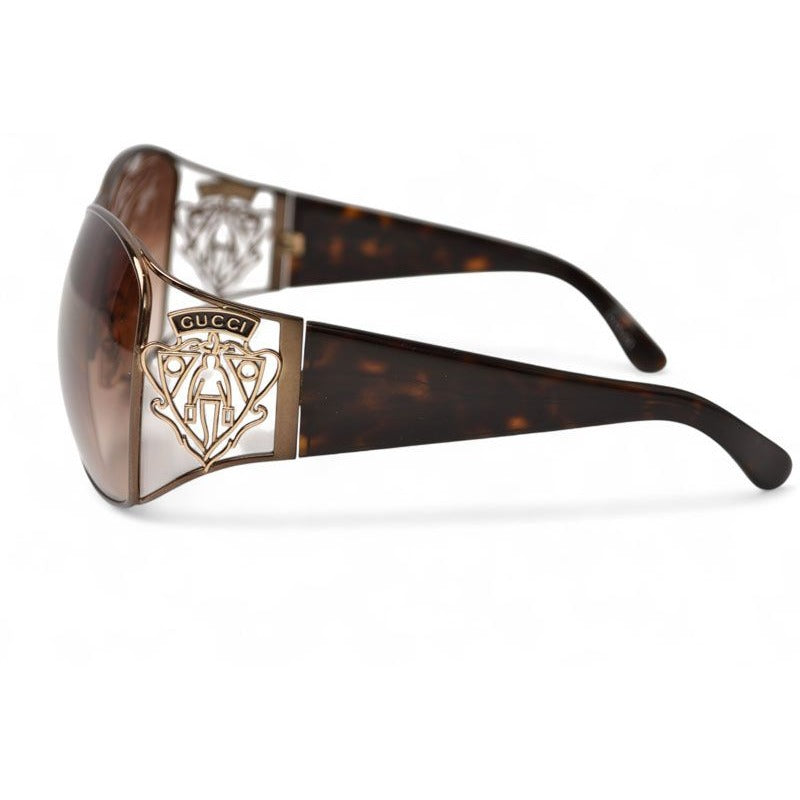 Gucci Sunglasses Eyewear Logo Cles Sto GG2827 S 6015 105 Brown — view 2