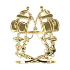 Hermes Scarf Ring 70 Brid De Gala Gold Color Small Accessories