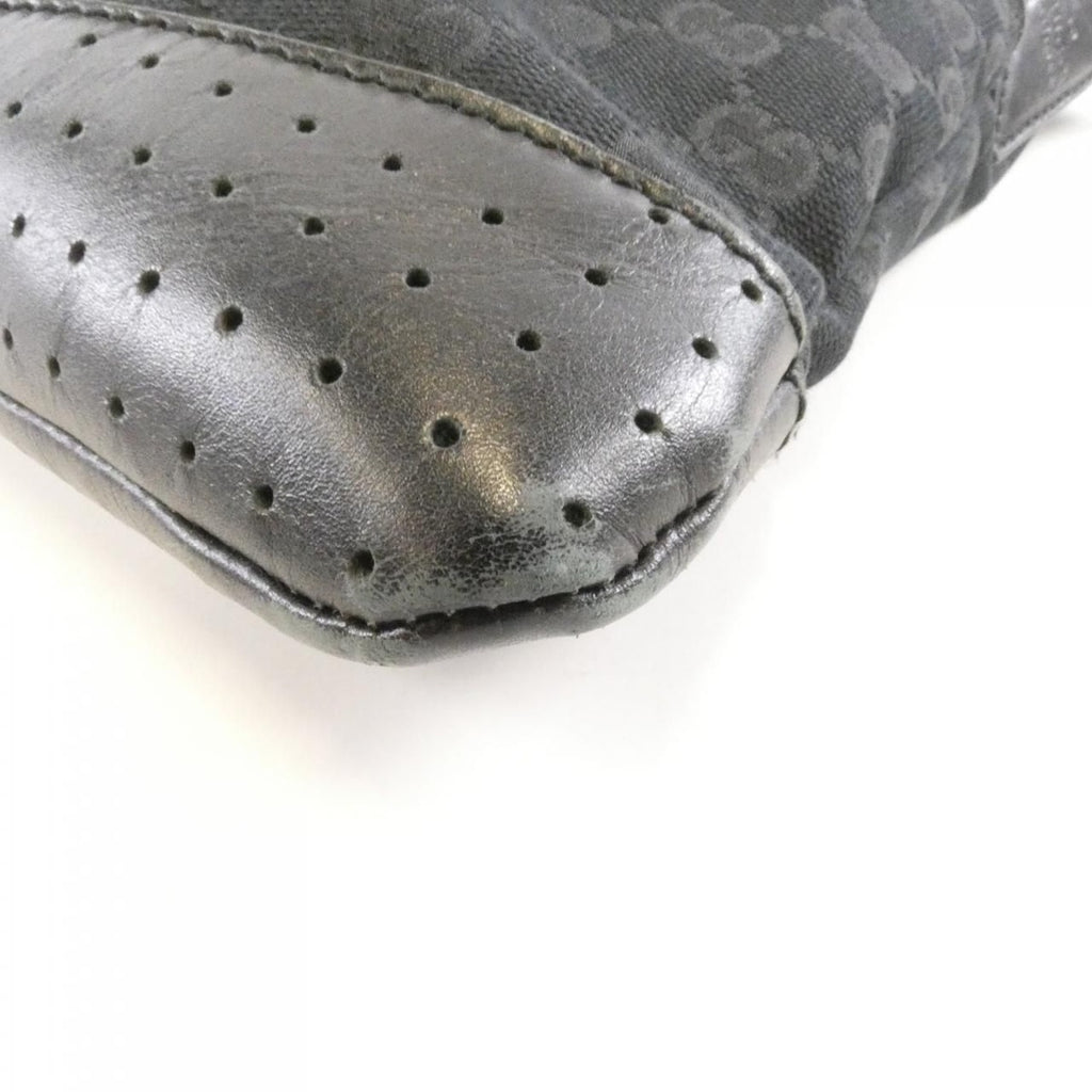 Gucci Shoulder Bag Leather Canvas — view 3