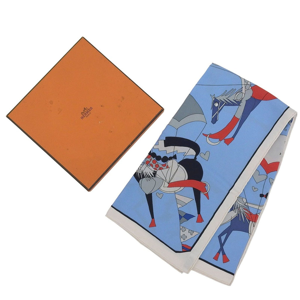 Hermes Carre 70 un Amour De Cheval Love for Horses 100% Silk Scarf — view 2