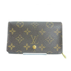 Louis Vuitton Monogram L-shaped Zipper Porte Monnaie Vie Tresor Fold
