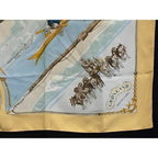 Hermes Scarf Carre 90 Gronland Greenland Eskimo Dog Sled Beige Multicolor — view 5