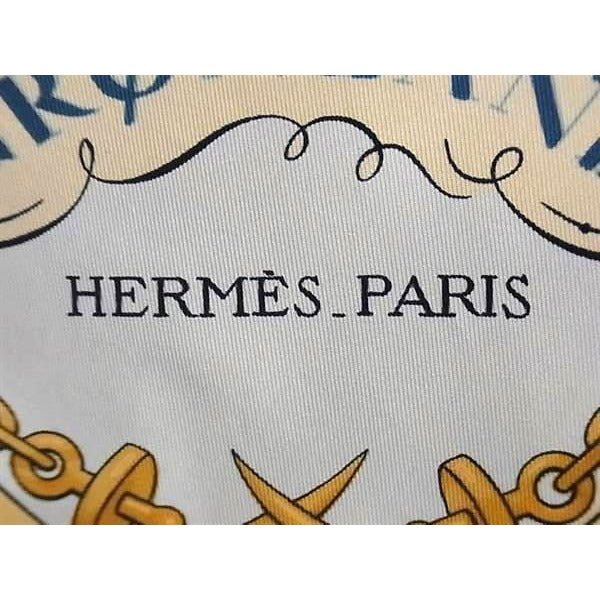 Hermes Scarf Carre 90 Gronland Greenland Eskimo Dog Sled Beige Multicolor — view 6