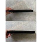 Chanel Round Zipper Long Wallet Coco Patent Leather Decacoco Black — view 2