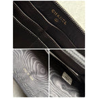 Chanel Round Zipper Long Wallet Coco Patent Leather Decacoco Black — view 3