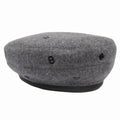 Hermes Saint Honore Cashmere Beret Hat Cap Chaine D'ancre Logo Embroidery 58