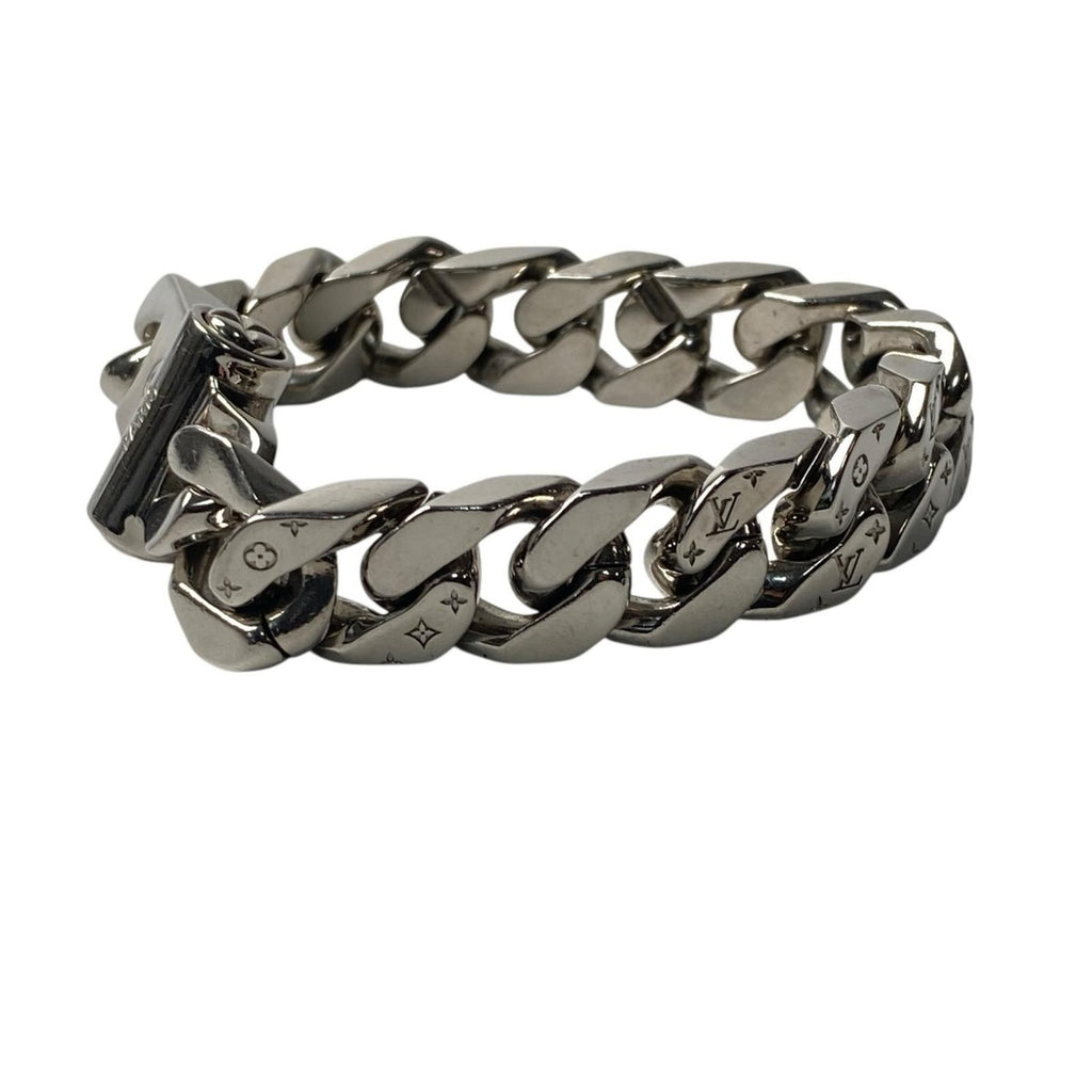 Louis Vuitton Bracelet Metal LV Chain Links M Silver — view 2