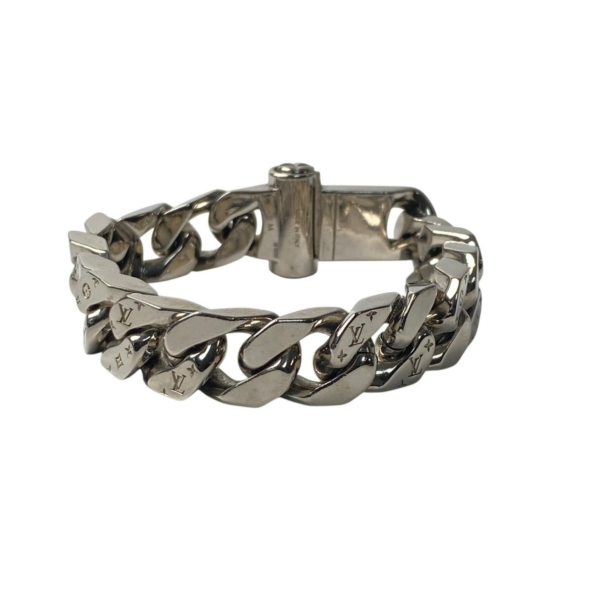 Louis Vuitton Bracelet Metal LV Chain Links M Silver — view 4