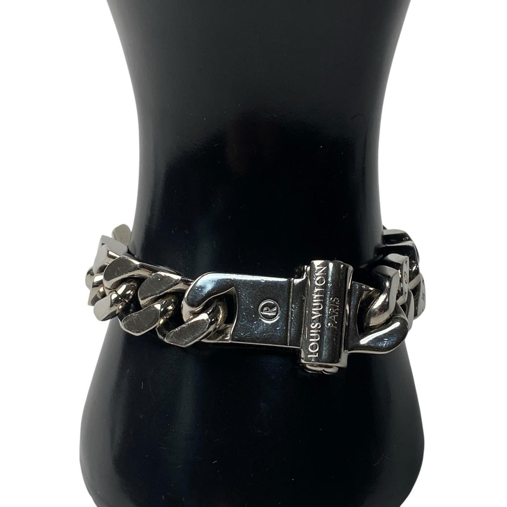 Louis Vuitton Bracelet Metal LV Chain Links M Silver — view 6