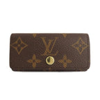 Louis Vuitton Key Case Multicles 4 Monogram Brown Gold Hardware