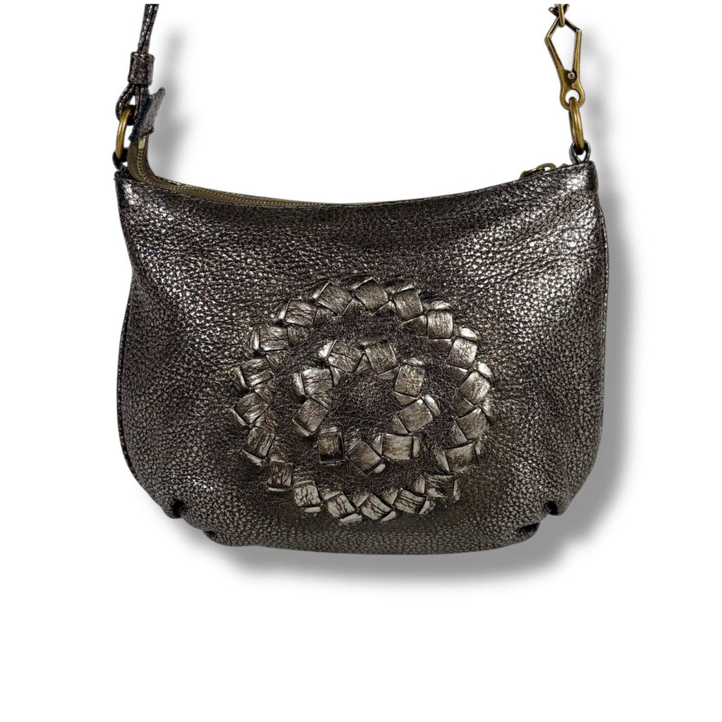 Bottega Veneta Intrecciato Leather Pouch Mini Handbag 2-Way Bronze — view 3