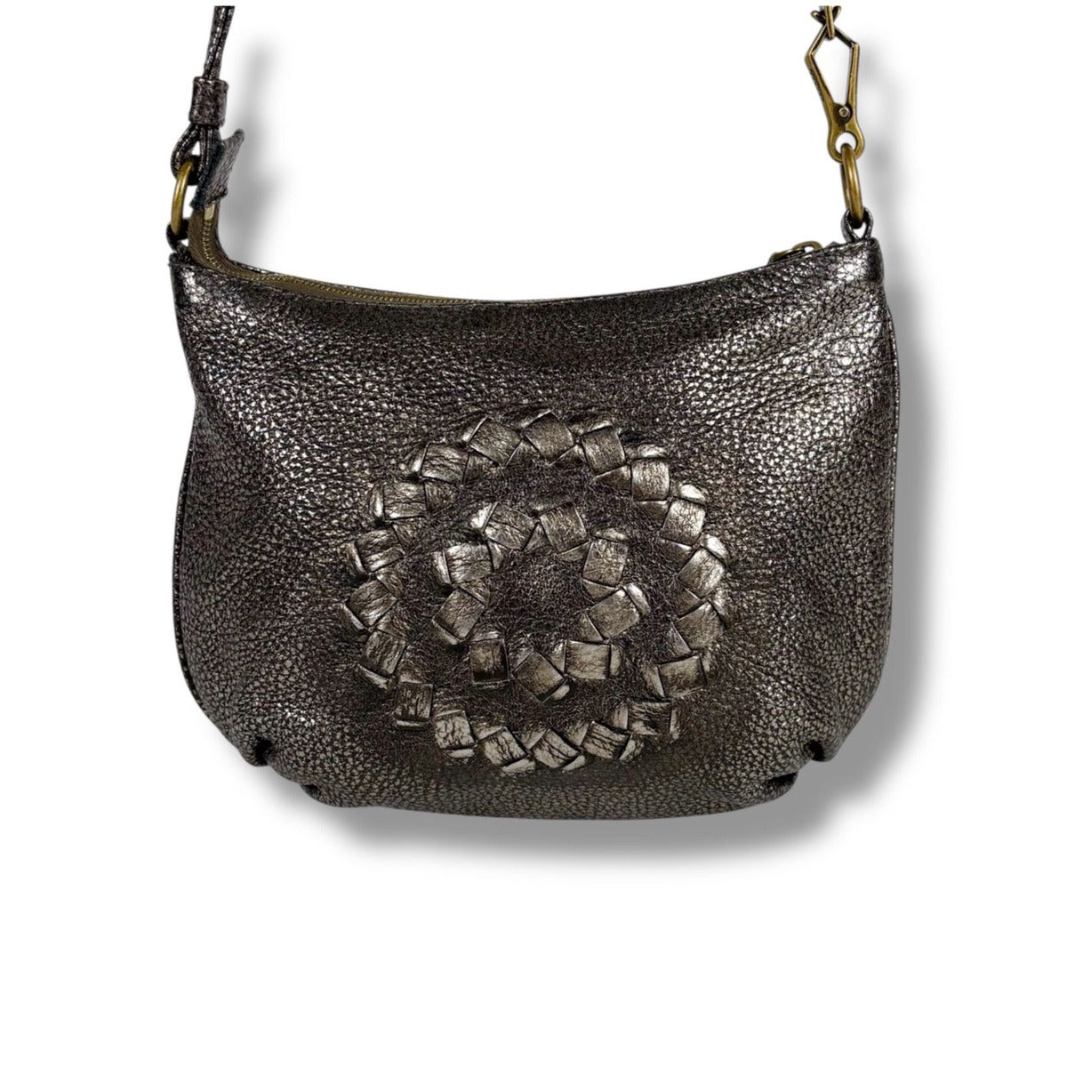 Bottega Veneta Intrecciato Leather Pouch Mini Handbag 2-Way Bronze — view 3
