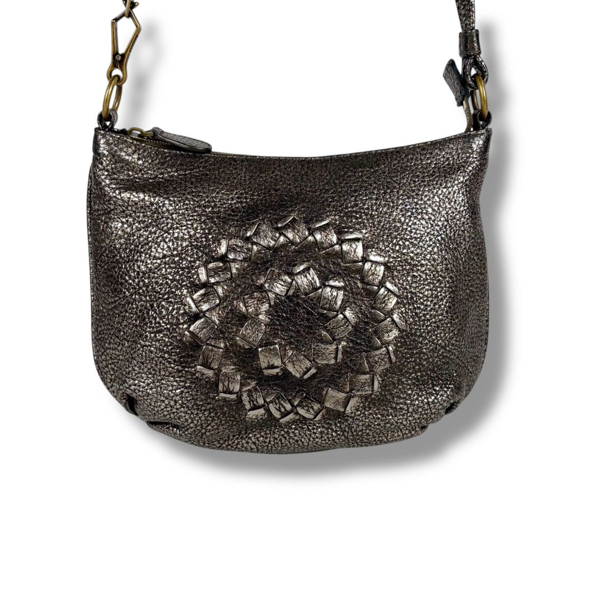 Bottega Veneta Intrecciato Leather Pouch Mini Handbag 2-Way Bronze — view 4