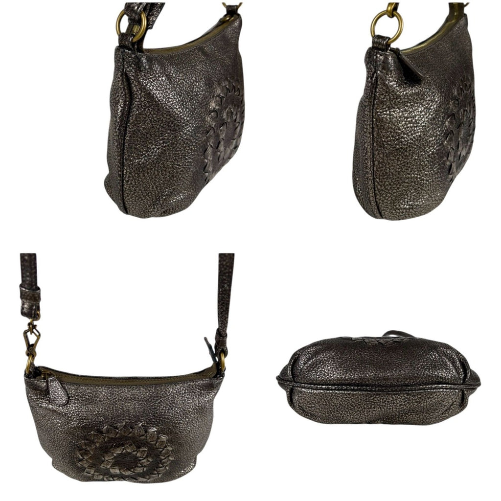 Bottega Veneta Intrecciato Leather Pouch Mini Handbag 2-Way Bronze — view 5