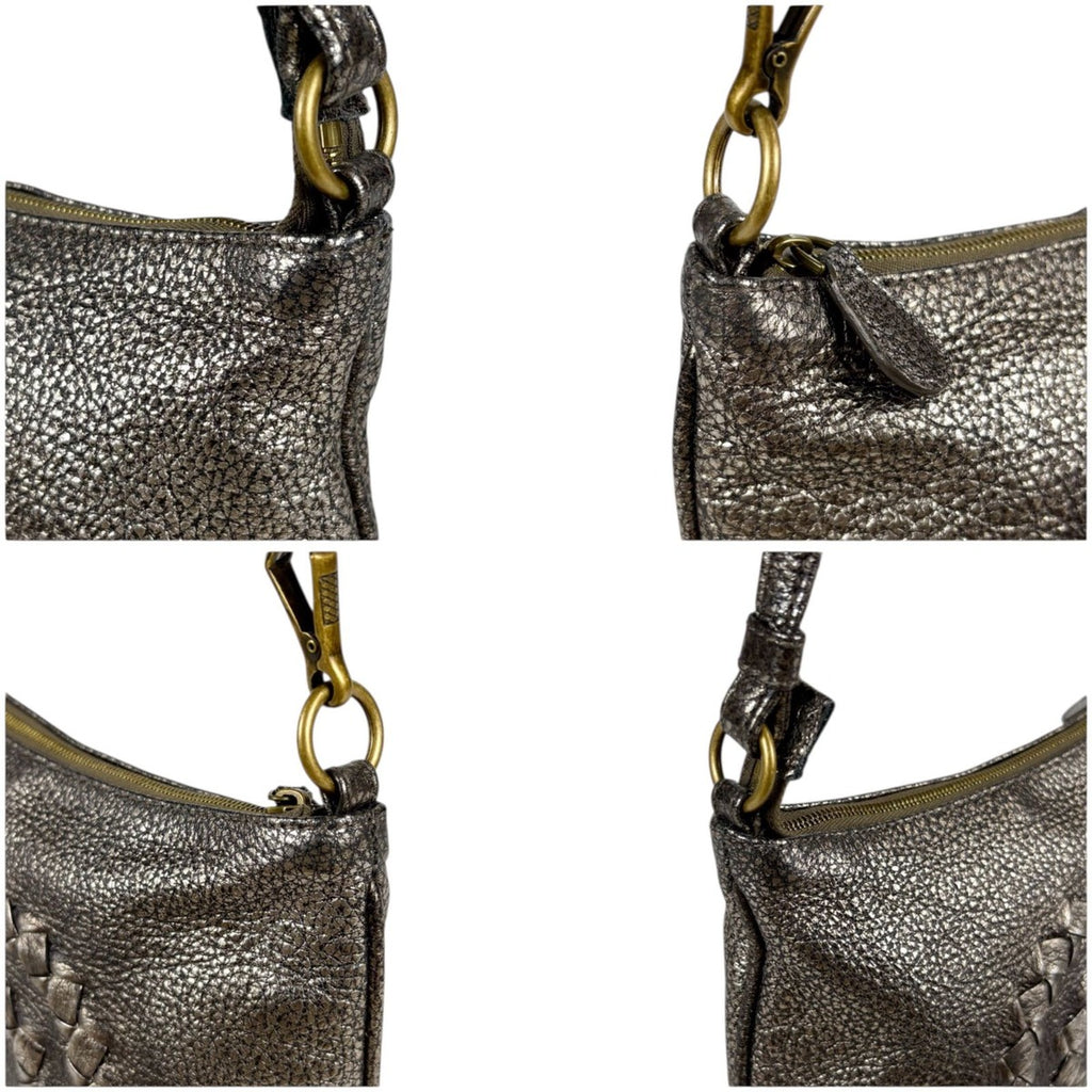 Bottega Veneta Intrecciato Leather Pouch Mini Handbag 2-Way Bronze — view 6