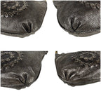 Bottega Veneta Intrecciato Leather Pouch Mini Handbag 2-Way Bronze — view 7