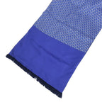 Hermes Scarf Silk Angora Blue Navy Apparel Shawl Fashionable Women — view 2