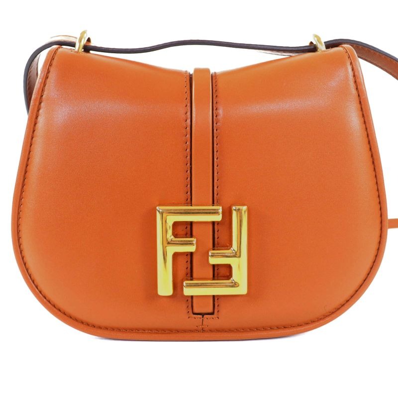 Fendi 8 Bs082 Camon Small With FF Logo Hardware Leather Satchel Bag — view 2