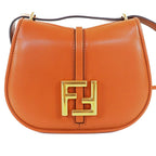 Fendi 8 Bs082 Camon Small With FF Logo Hardware Leather Satchel Bag — view 2