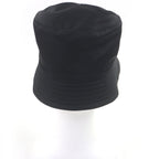 Prada 2 Hc350 re-nylon Triangle Logo Plate Bucket Hat Black — view 3