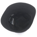 Prada 2 Hc350 re-nylon Triangle Logo Plate Bucket Hat Black — view 4