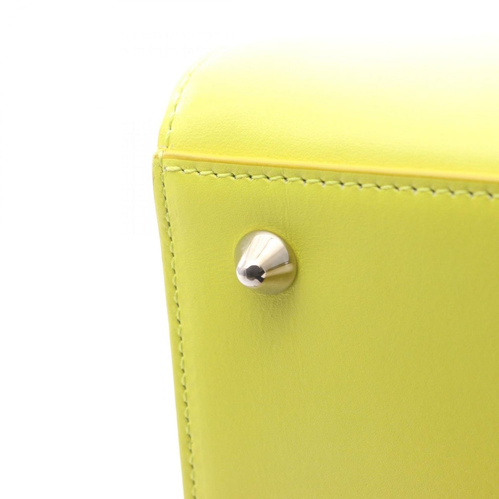 Dior Handbag Lady Yellow Orange Gradient Leather 2-Way Tote — view 5