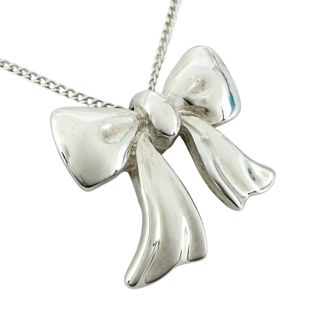 Tiffany & Co Ribbon Silver Necklace