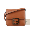 Fendi Fab Brown Leather Aaiw Shoulder